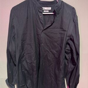 Zara Black Lightweight Shirt Jacket